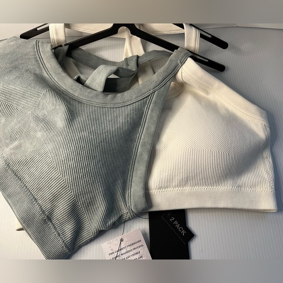 90Degrees Medium Impact Secure Fit & Feel Stretch Seamless Sports Bra 2pc set - Picture 3 of 11